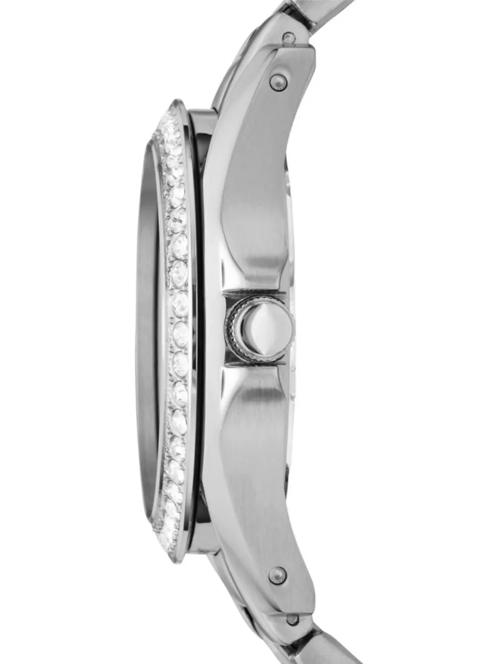Fossil Women's Silver Analog Quartz Riley Stainless Steel Multifunction Watch